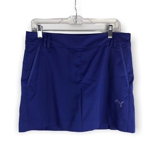 PUMA Womens 8 Blue Tennis Athletic Skort Skirt Style 563498